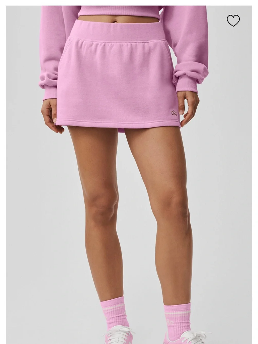 Alo Accolade Sweat Skirt - Pink